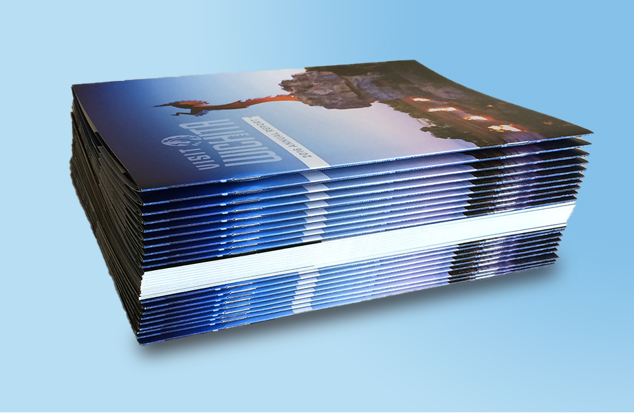 Color printed and bound booklets